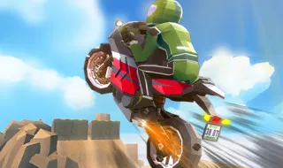 Cartoon Moto Stunt