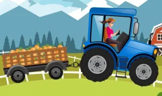 Delivery by tractor