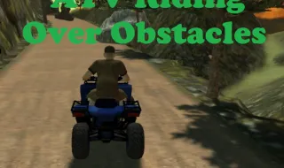 ATV Riding Over Obstacles