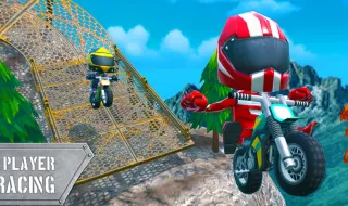 Crazy 2 Player Moto Racing