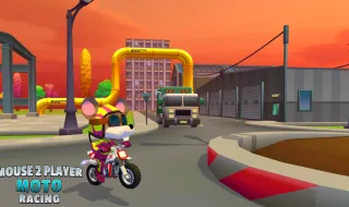 Mouse 2 Player Moto Racing