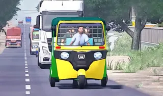 Modern Tuk Tuk Rickshaw